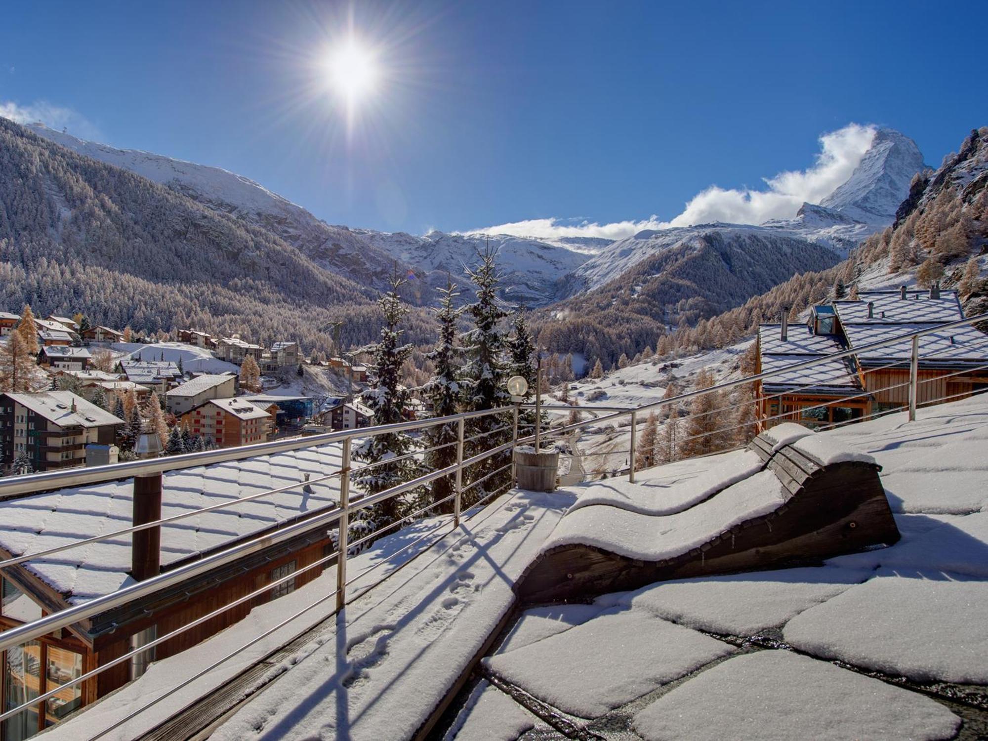 Backstage Hotel Serviced Apartments Zermatt Exterior foto